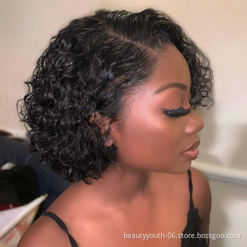 Indian Wholesale  Deep Wave Virgin Human hair wave blundls  cuticle aligned hair human hair bulk indian